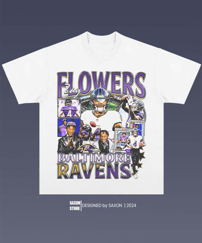 ZAY FLOWERS 1.0 TEE - AMERICAN FOOTBALL GRAPHIC TEE