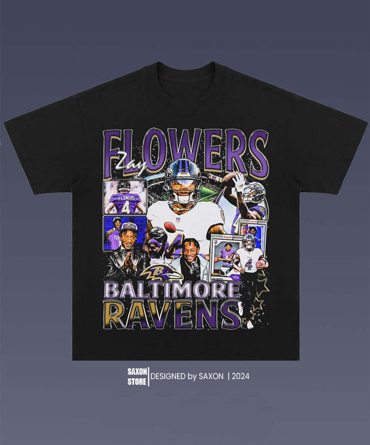 ZAY FLOWERS 1.0 TEE - AMERICAN FOOTBALL GRAPHIC TEE