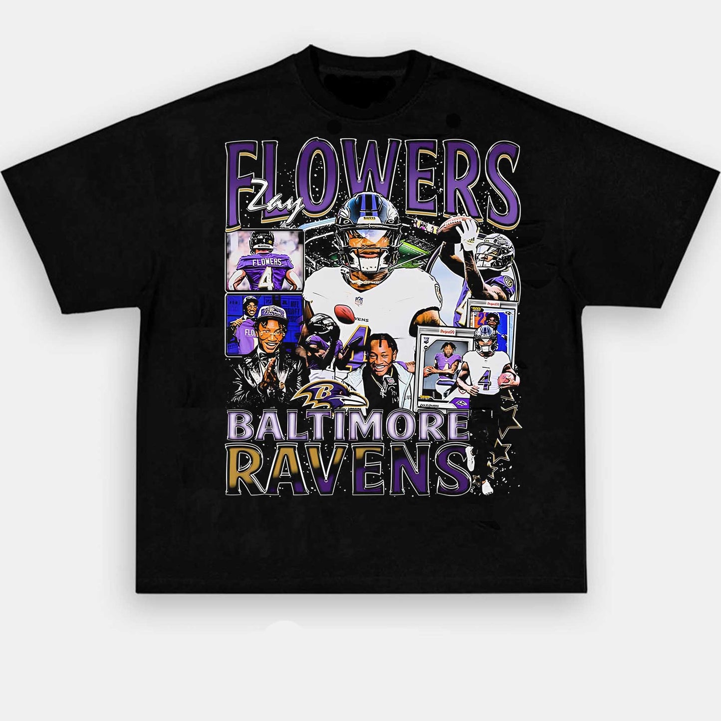 ZAY FLOWERS 1.0 TEE - AMERICAN FOOTBALL GRAPHIC TEE | Personalize with Your Name