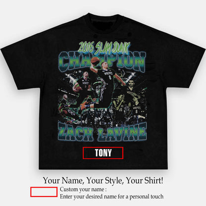 Zack Lavine - 2016 Slam Dunk Champion TEE | Personalize with Your Name