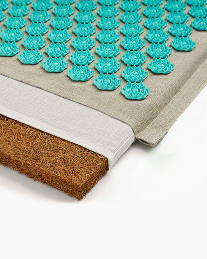Acupressure Mat and Pillow Set for Back and Neck Pain Relief