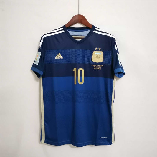 Messi Argentina Away World Cup Final 2014 Jersey