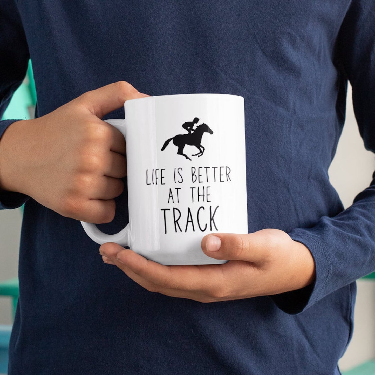 Life is better at the track Mug