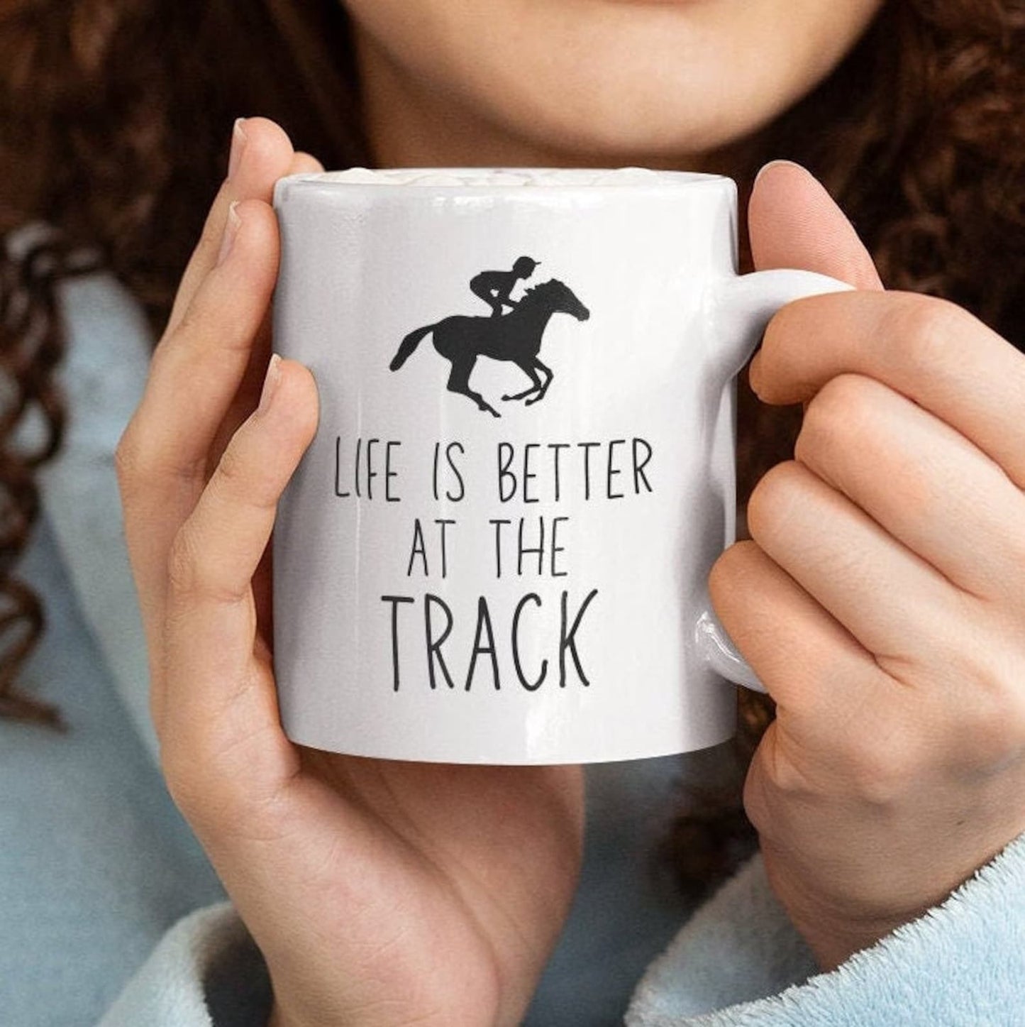 Life is better at the track Mug