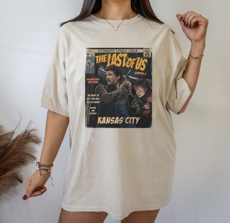 The last of us Pedro Pascal vtg poster shirt