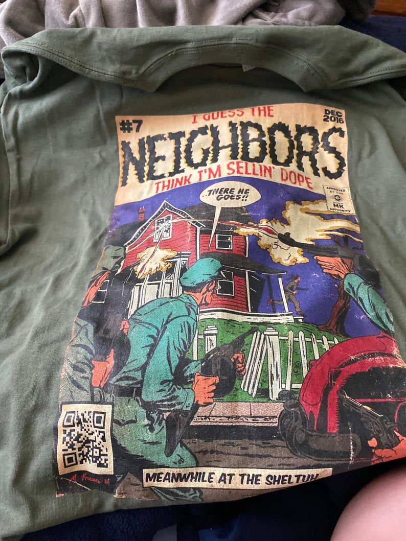 Neighbors Comic Book Inspired Tee