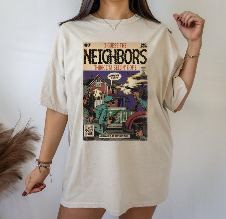 Neighbors Comic Book Inspired Tee