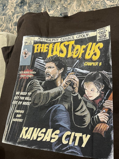 The last of us Pedro Pascal vtg poster shirt