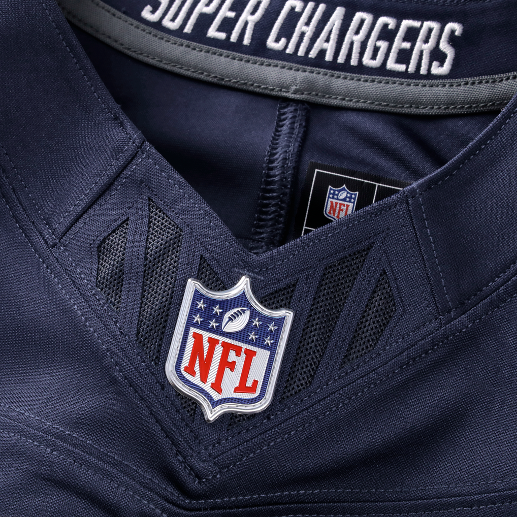Los Angeles Chargers Alternate Super Chargers Vapor F.U.S.E. Stitched Limited Jersey 2026 - Navy