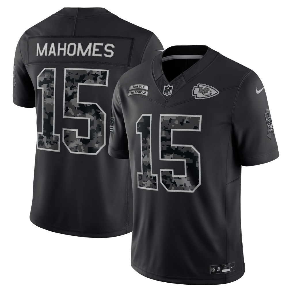 Kansas City Chiefs 2026 Salute to Service Stitched Limited Jersey - Black
